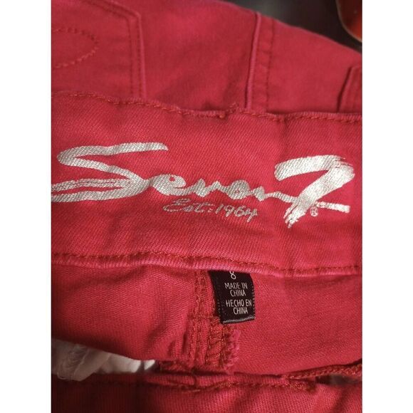 Seven7 Jeans Ladies 8‎ Pink Skinny Tummyless - Picture 5 of 8